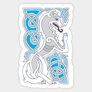 A Wolf of Winter Sticker